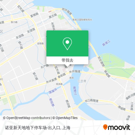 诺亚新天地地下停车场-出入口地图