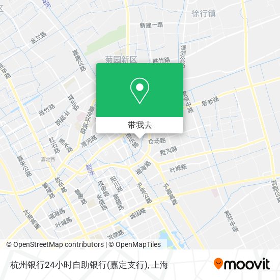 杭州银行24小时自助银行(嘉定支行)地图