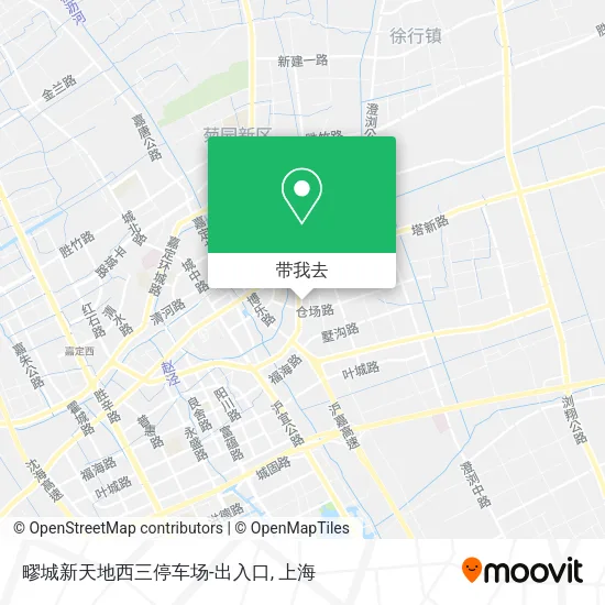 疁城新天地西三停车场-出入口地图