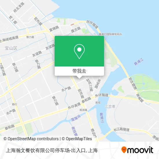 上海瀚文餐饮有限公司停车场-出入口地图