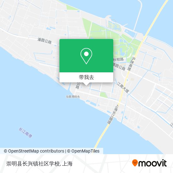 崇明县长兴镇社区学校地图