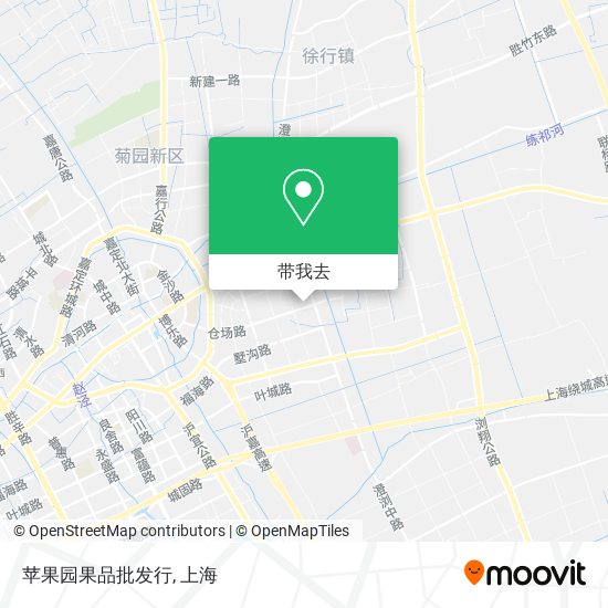 苹果园果品批发行地图