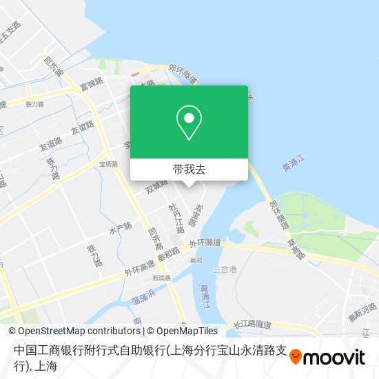 中国工商银行附行式自助银行(上海分行宝山永清路支行)地图