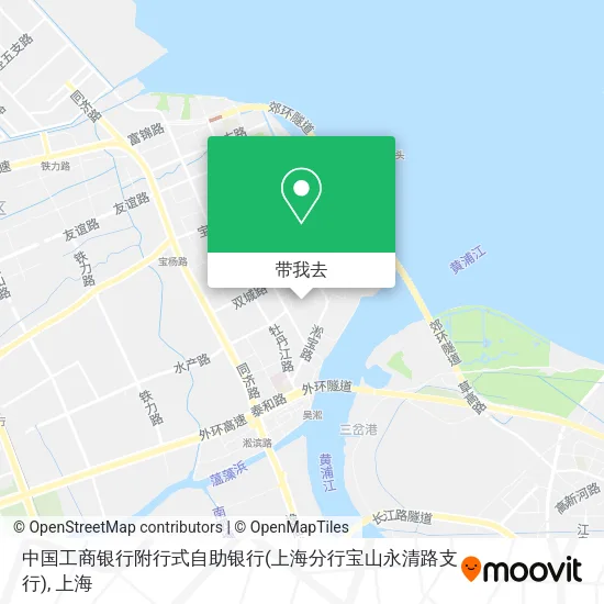 中国工商银行附行式自助银行(上海分行宝山永清路支行)地图