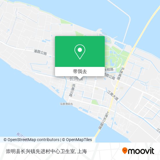 崇明县长兴镇先进村中心卫生室地图