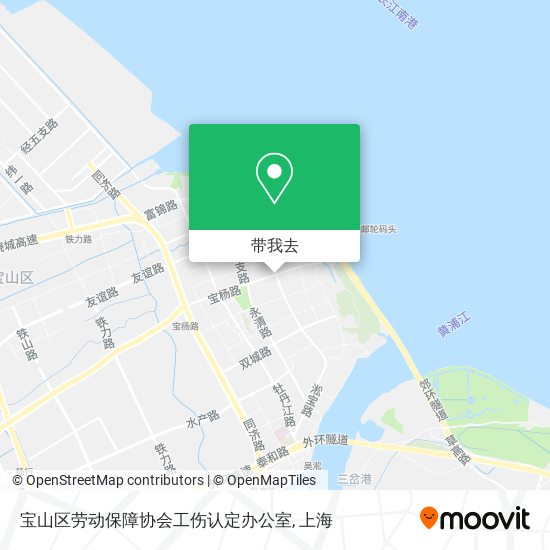 宝山区劳动保障协会工伤认定办公室地图