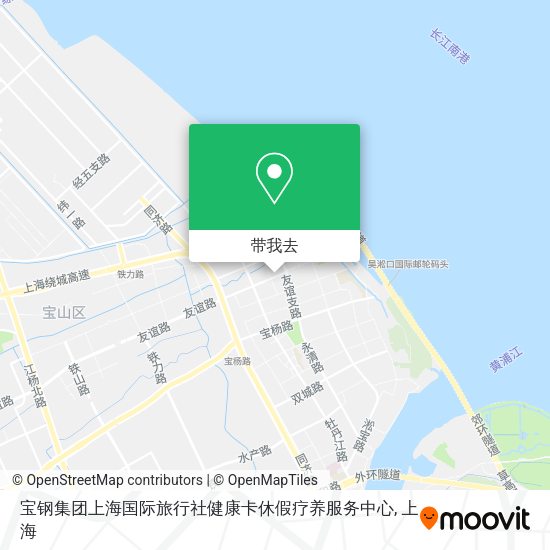 宝钢集团上海国际旅行社健康卡休假疗养服务中心地图