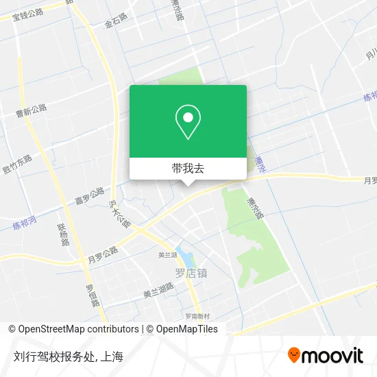 刘行驾校报务处地图