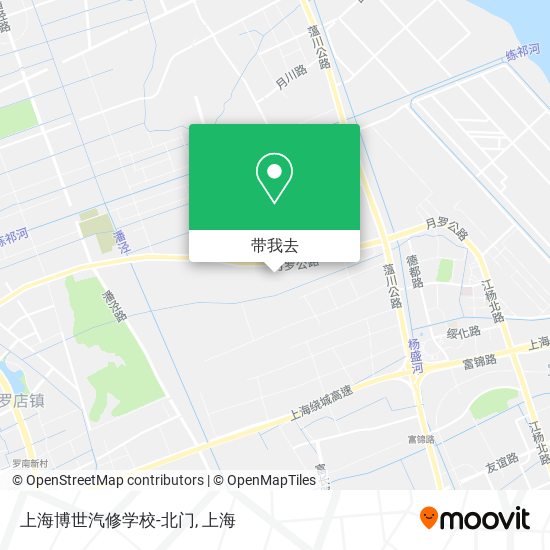 上海博世汽修学校-北门地图