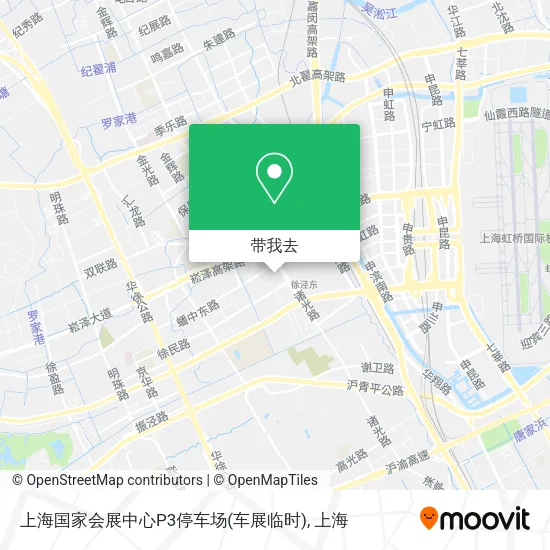 上海国家会展中心P3停车场(车展临时)地图