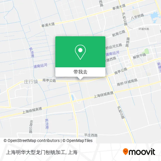 上海明华大型龙门刨铣加工地图