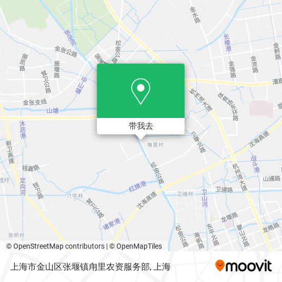 上海市金山区张堰镇甪里农资服务部地图