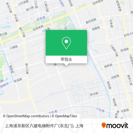 上海浦东新区六建电梯附件厂(东北门)地图