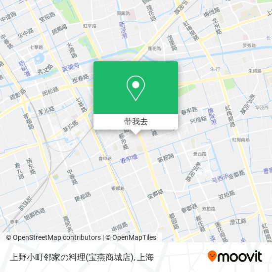 上野小町邻家の料理(宝燕商城店)地图