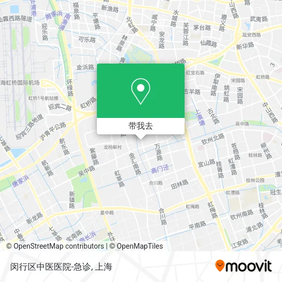 闵行区中医医院-急诊地图