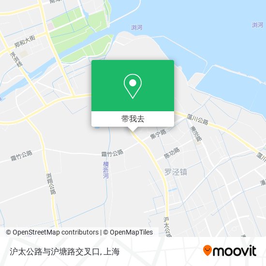 沪太公路与沪塘路交叉口地图