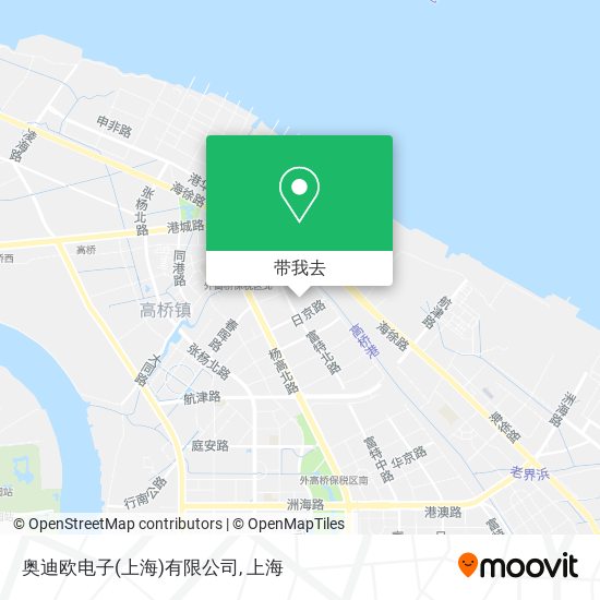 奥迪欧电子(上海)有限公司地图