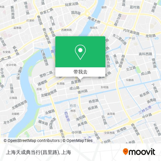 上海天成典当行(昌里路)地图