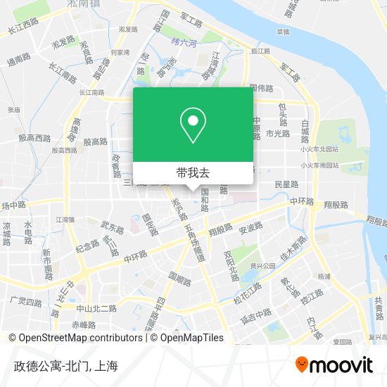 政德公寓-北门地图