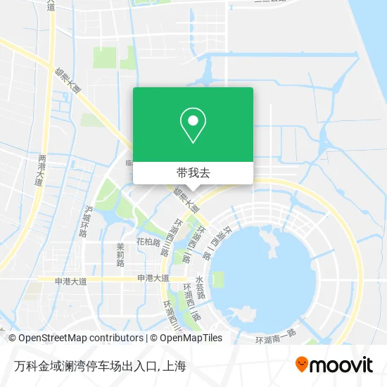 万科金域澜湾停车场出入口地图