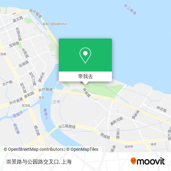 崇景路与公园路交叉口地图