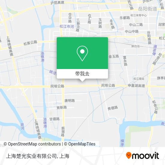 上海楚光实业有限公司地图