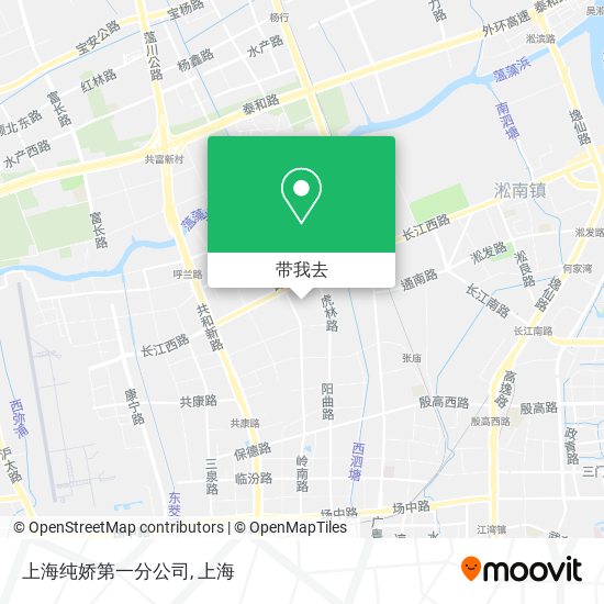 上海纯娇第一分公司地图