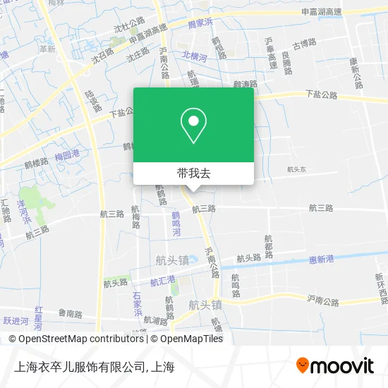 上海衣卒儿服饰有限公司地图