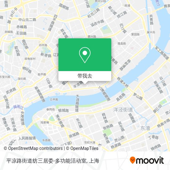平凉路街道纺三居委-多功能活动室地图