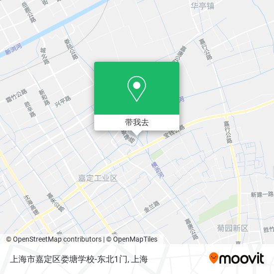 上海市嘉定区娄塘学校-东北1门地图