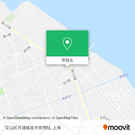 宝山区月浦镇改水管理站地图