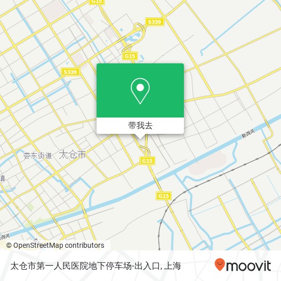 太仓市第一人民医院地下停车场-出入口地图