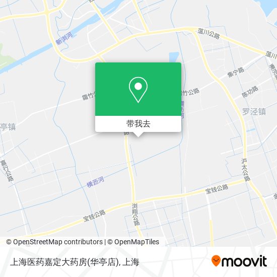 上海医药嘉定大药房(华亭店)地图