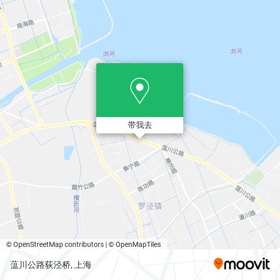蕰川公路荻泾桥地图