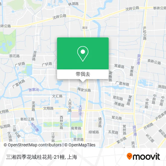 三湘四季花城桂花苑-21幢地图