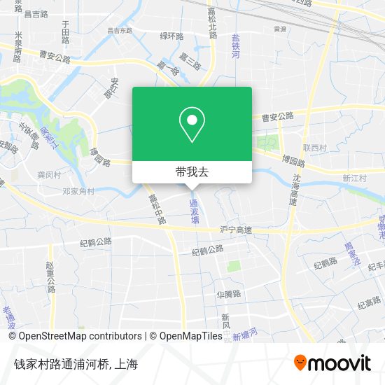 钱家村路通浦河桥地图