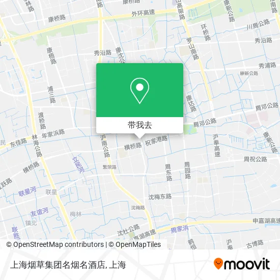 上海烟草集团名烟名酒店地图