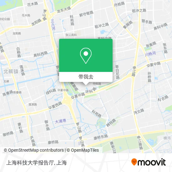 上海科技大学报告厅地图
