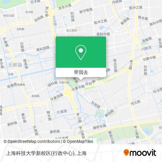 上海科技大学新校区(行政中心)地图