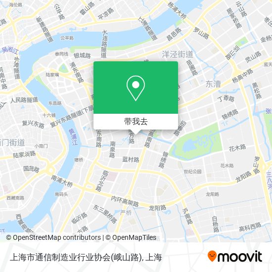 上海市通信制造业行业协会(峨山路)地图