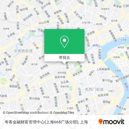 夸客金融财富管理中心(上海668广场分部)地图