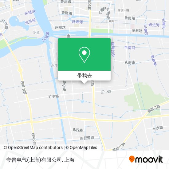 夸普电气(上海)有限公司地图