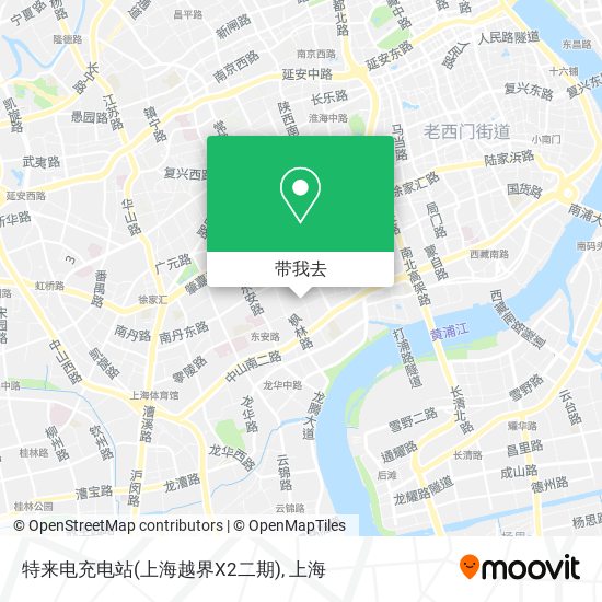 特来电充电站(上海越界X2二期)地图