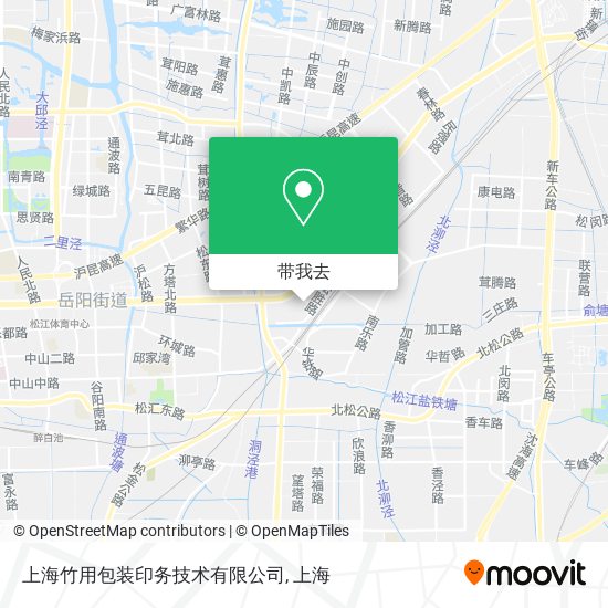 上海竹用包装印务技术有限公司地图