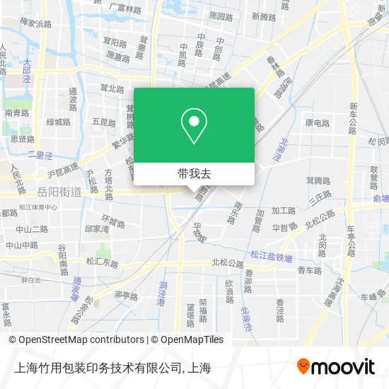 上海竹用包装印务技术有限公司地图