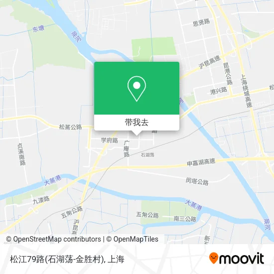 松江79路(石湖荡-金胜村)地图