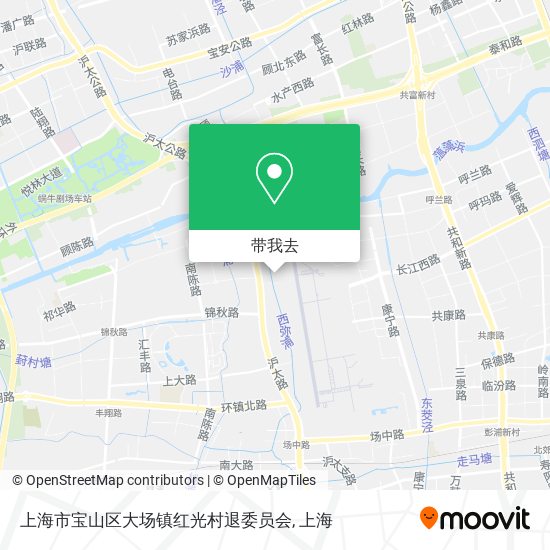 上海市宝山区大场镇红光村退委员会地图