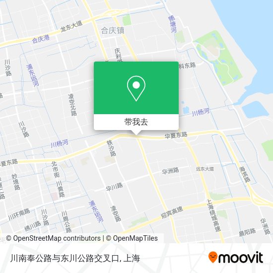 川南奉公路与东川公路交叉口地图