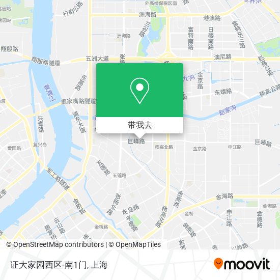 证大家园西区-南1门地图