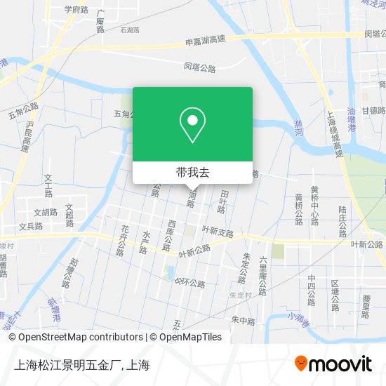 上海松江景明五金厂地图